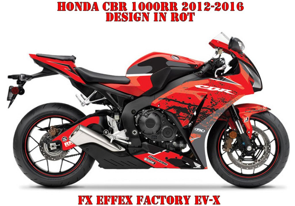 Beispiel Bild für die Farben, EV-X Rot für Honda CBR 1000RR 2012-2017